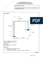 UNICID - Engenharia Civil - Sistemas Estruturais - Lista de Exercícios 1 - 2sem2013