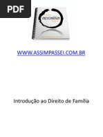 1- Introdução ao Direito de Família