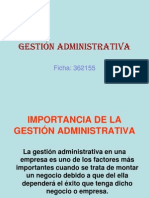 GESTIÓN ADMINISTRATIVA y FINANCIERA