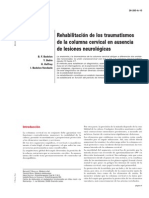 Rehabilitacion de Los Traumatismos de La Columna Cervical en Ausencia de Lesiones Neurologicas