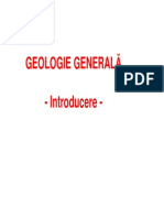 Introducere in Geologie - Prezentare 01 - Timpul Geologic PDF