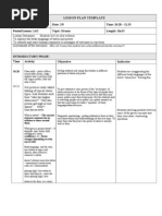 Year 7 Drama Lesson Plan 2 Week 7