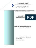 Module 06 Marocetude - Com Qualification MGP Lecture Et Interpretation Des Documents de Fabrication
