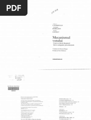 Paul Lazarsfeld Mecanismul Votului Pdf