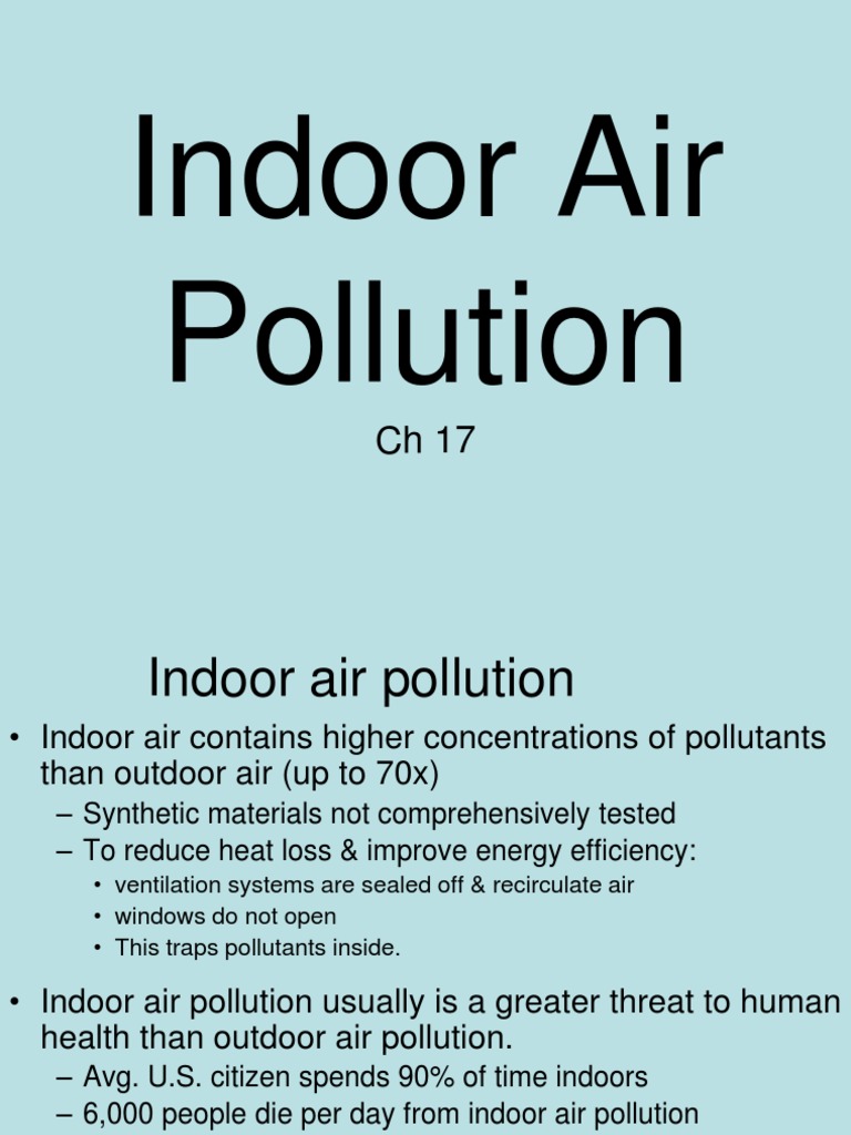 Indoor_Air_Pollution.ppt Volatile Organic Compound Air Pollution