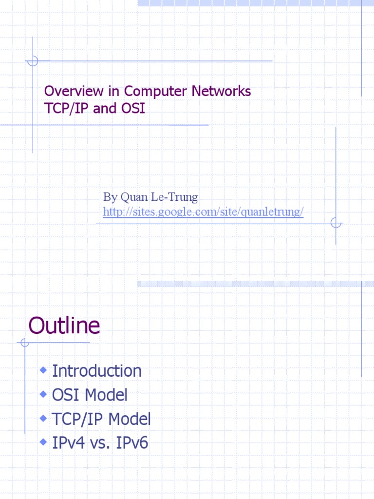 Overview of OSI and TCP/IP Models | PDF | Internet Protocol Suite | Osi ...