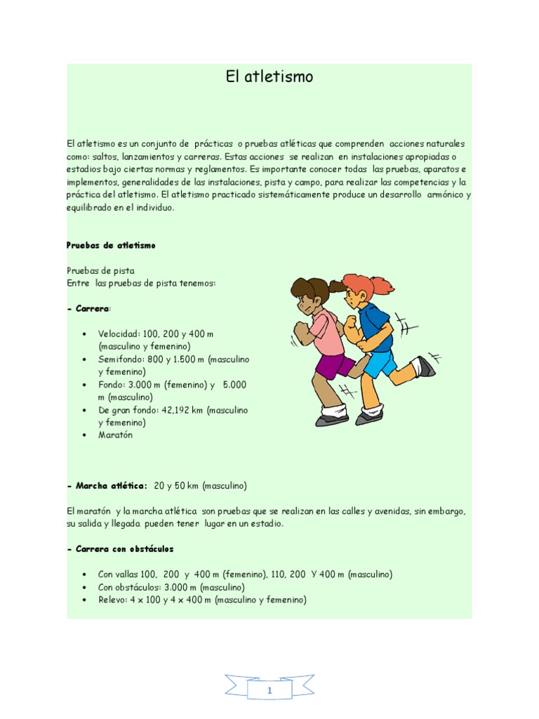Edu Fisica | PDF | Deporte del atletismo | Deportes individuales