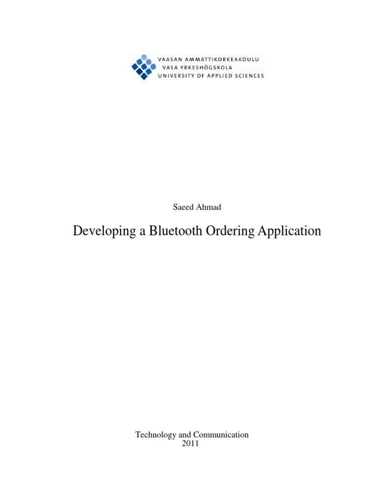 Bluetooth Ordering App Guide | PDF | Bluetooth | Application ...