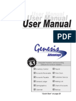 Genesis User Manual PDF