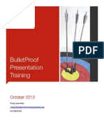 Bulletproof Presentations Handouts PDF