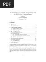 An Introduction To Assembly Programming With The ARM 32-Bit Processor Family