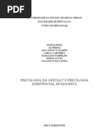 Trabalho de Psicologia Gestalt e Humanista