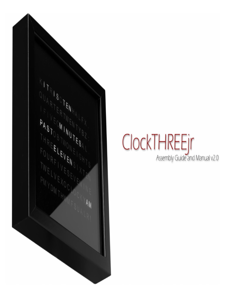 ClockTHREEjr Assembly Manual | PDF | Soldering | Manufactured Goods