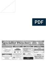 Specialist Directory: M S B P