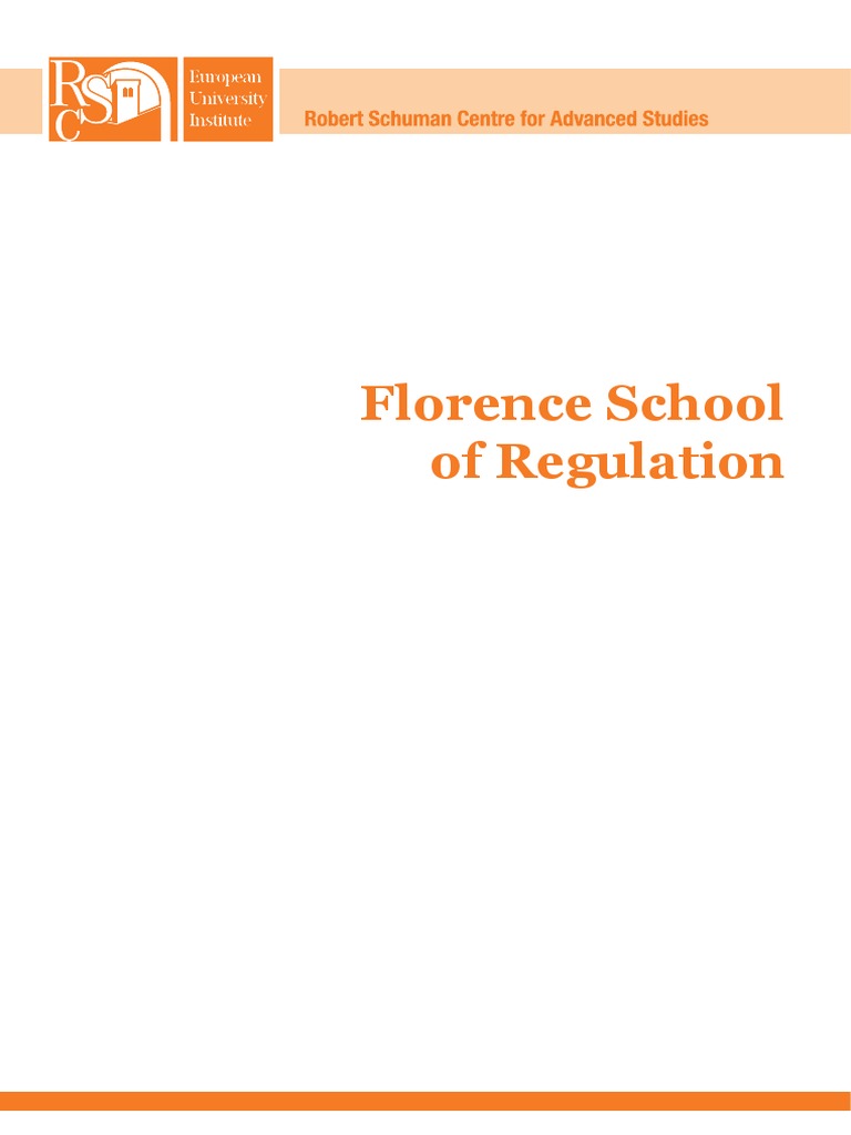 Overview of Florence School of Regulation | PDF | European Union ...