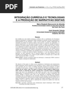 Integração Currículo e Tecnologias e a Produção de Narrativas Digitais