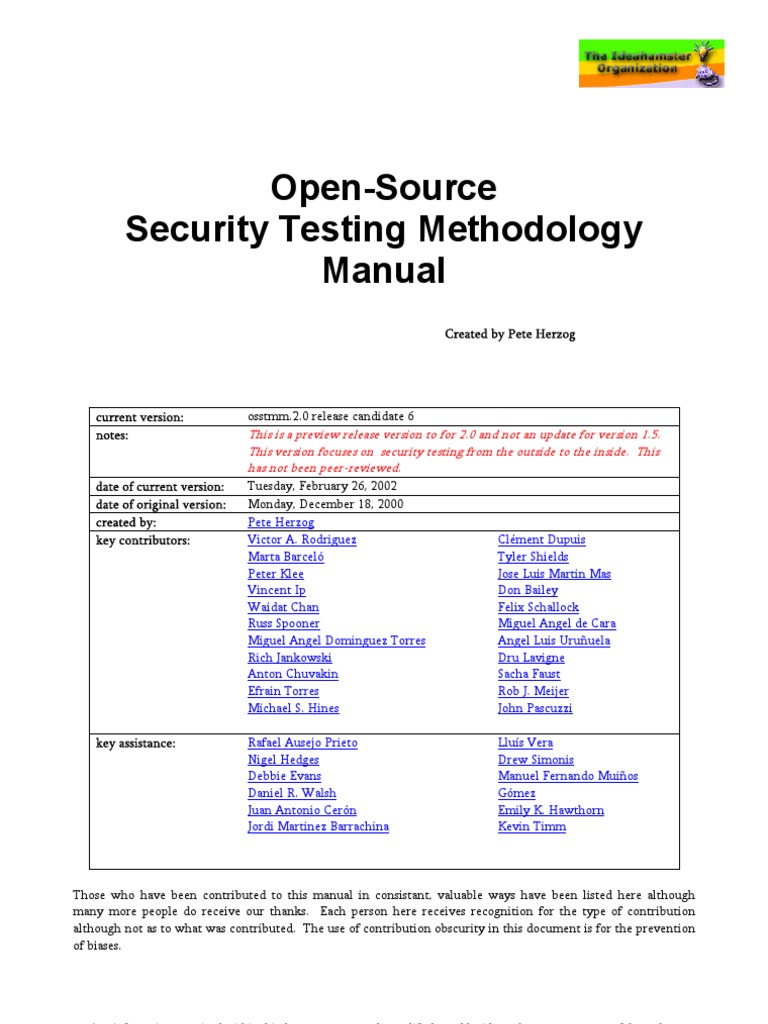 Open Source Security Testing | PDF