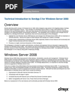 Download Technical Introduction to XenApp 5 for Windows Server 2008 by vijaygopala SN18236603 doc pdf