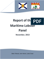 Report of The Maritime Lobster Panel