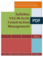 Ycmou M Arch Construction Management Syllabus