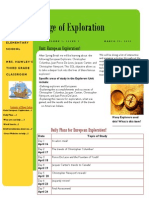 Third Grade Newsletter - Exploration