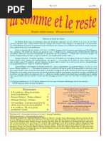La Somme Et Le Reste No. a-3