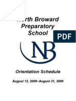 North Broward Preparatory School Orientation 2009-2010