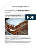 Bizcocho de polvorones reciclados