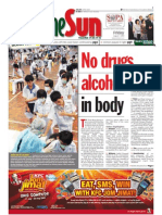 TheSun 2009-08-07 Page01 No Drugs Alcohol in Body