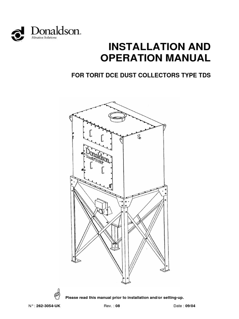 Donaldson UK Manual TDS.pdf Dust
