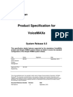 VoiceMAXe Product Specification Release 9.5 ME PDF