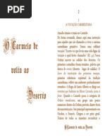 o Carmelo de Volta Ao Deserto