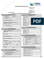 Barista Course Enrolment Form