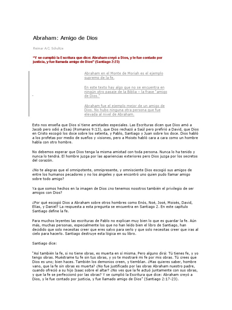 La Fe y Obediencia de Abraham | PDF