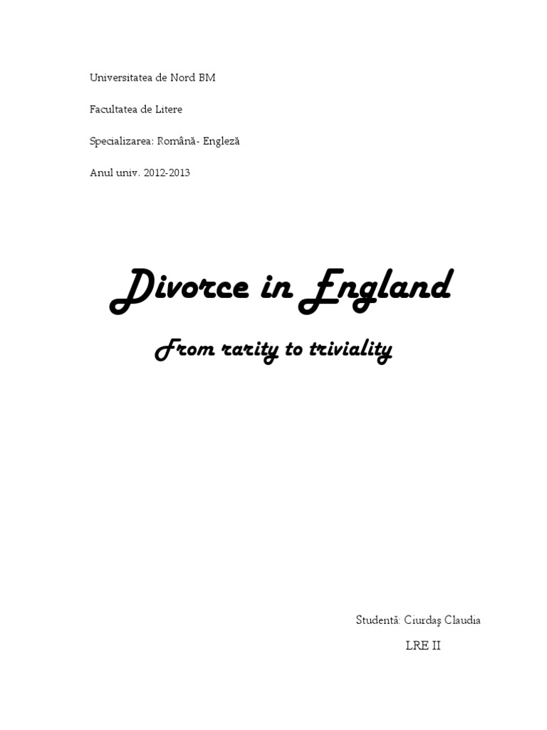 divorce essay pdf