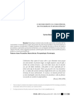 O Inconsciente e a Consciência - Da Psicanálise à Neurociência