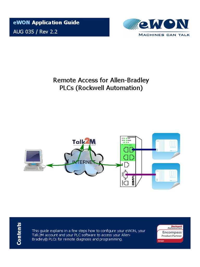AUG-035-0-EN - (Remote Access For Allen Bradley PLCS) | PDF | Internet ...