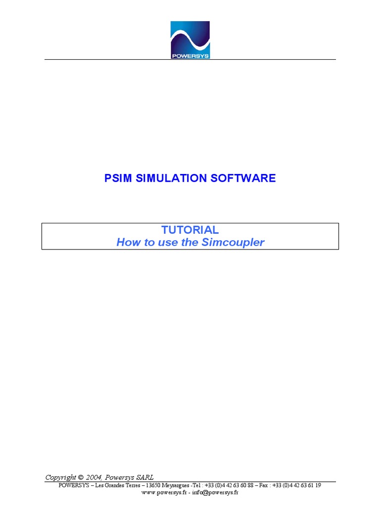 Simulink PSIM PDF | PDF