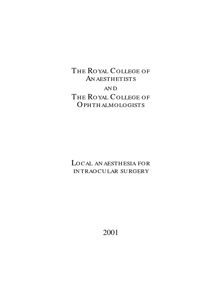 Rca Rco Guidelines Pdf Pdf Anesthesia Anesthesiologist