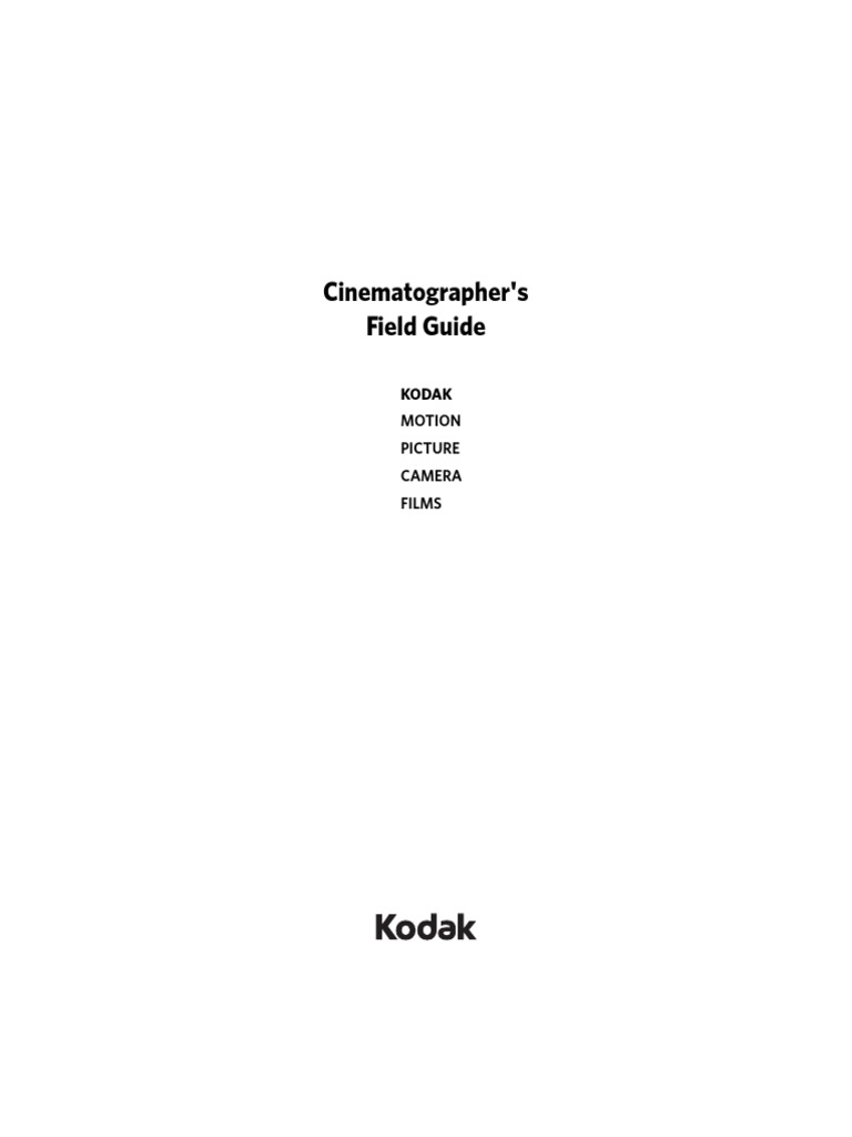 H-2 Cinematographers Field Guide 6-09 PDF | PDF