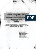Lenguas Extranjeras Lengua Materna PDF