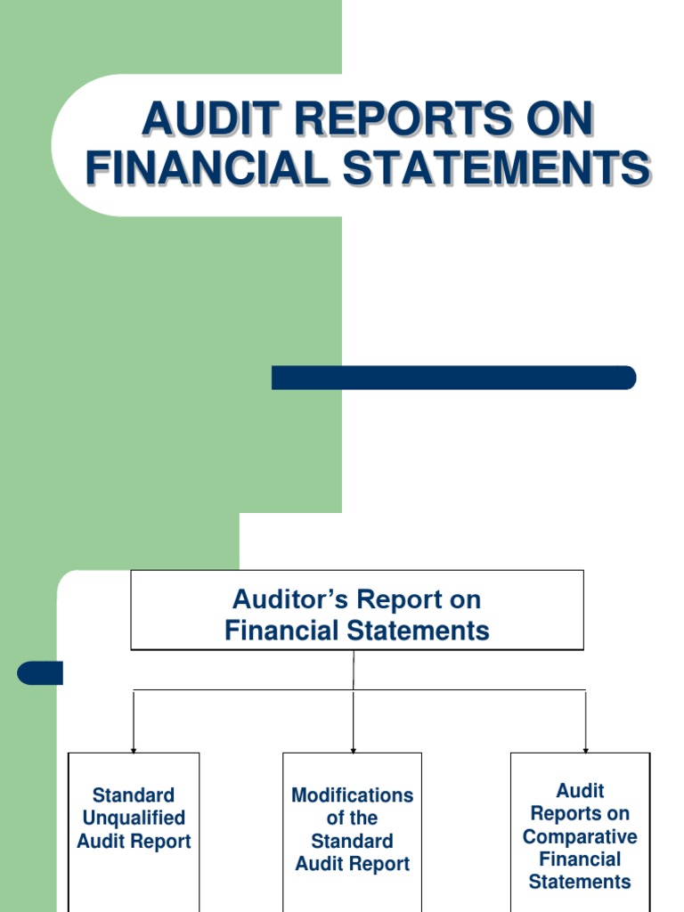 Audit Report Financial Audit Auditor's Report