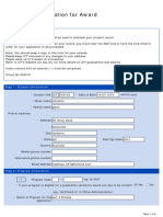 CIT Application For Award: About This Form