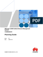 Imanager U2000 Unified Network Management System - Planning Guide PDF