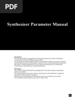 Yamaha CP4 - Synthesizer Parameter Manual