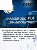 Caracteristicas Del Lenguaje Cientifico