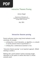 Interactive Theorem Proving: Jeremy Avigad