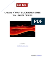 Create a Wavy Blackberry Style Wallpaper Design