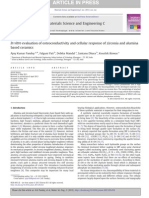 In Vitro Evaluation of Osteoconductivity and Cellular Response of Zirconia and Alumina Based Ceramics