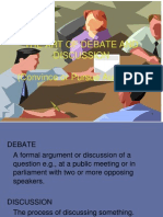The Art of Debate and Disscussion